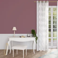 Voilage WAVY coloris gris perle 140 x 260 cm - 4MURS