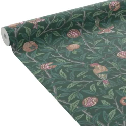 William Morris at Home Papier peint intissé POMEGRANATE Vert foncé
