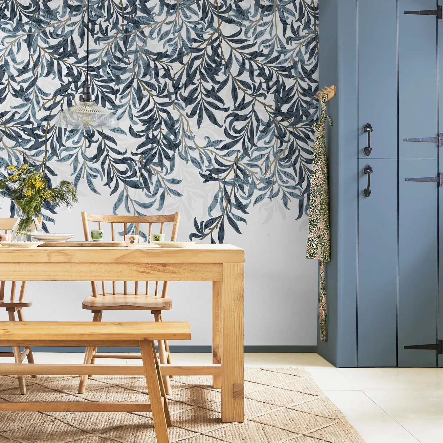 William Morris at Home Papier peint panoramique XL WILLOW BOUGH XL 400 x 250 cm bleu marine