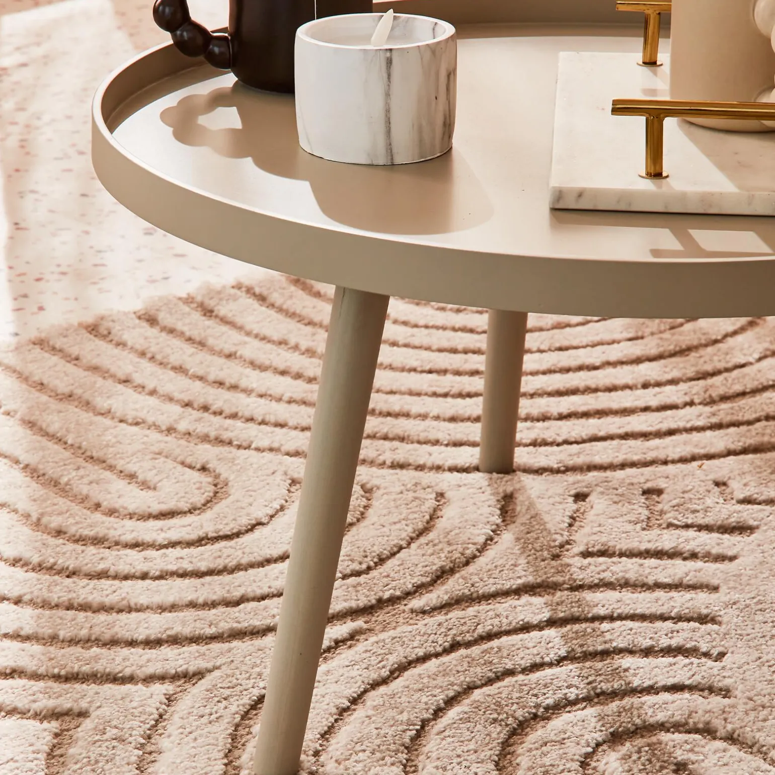 WOOOD Table d'appoint MESA coloris Antique Beige - 4MURS